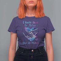 Suicide Prevention Awareness T Shirt For Women I Have Time To Listen Your Life Matters Heart Holding Hand - Wonder Print Shop