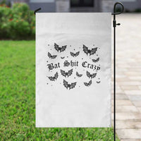 Funny Halloween Bat Shit Crazy Garden Flag Horror Gothic Coquette Bat - Wonder Print Shop