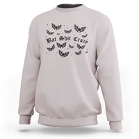 Funny Halloween Bat Shit Crazy Sweatshirt Horror Gothic Coquette Bat - Wonder Print Shop