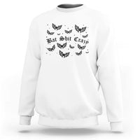 Funny Halloween Bat Shit Crazy Sweatshirt Horror Gothic Coquette Bat - Wonder Print Shop