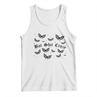 Funny Halloween Bat Shit Crazy Tank Top Horror Gothic Coquette Bat - Wonder Print Shop