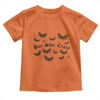 Funny Halloween Bat Shit Crazy Toddler T Shirt Horror Gothic Coquette Bat - Wonder Print Shop