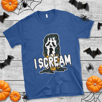 Funny Halloween Ghost Horror Face T Shirt I Scream Ice Cream Slasher Pun - Wonder Print Shop