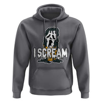 Funny Halloween Ghost Horror Face Hoodie I Scream Ice Cream Slasher Pun - Wonder Print Shop