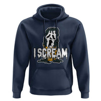 Funny Halloween Ghost Horror Face Hoodie I Scream Ice Cream Slasher Pun - Wonder Print Shop