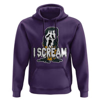 Funny Halloween Ghost Horror Face Hoodie I Scream Ice Cream Slasher Pun - Wonder Print Shop