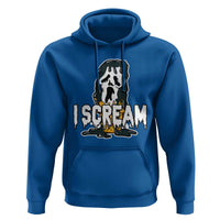 Funny Halloween Ghost Horror Face Hoodie I Scream Ice Cream Slasher Pun - Wonder Print Shop