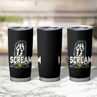 Funny Halloween Ghost Horror Face Tumbler Cup I Scream Ice Cream Slasher Pun - Wonder Print Shop