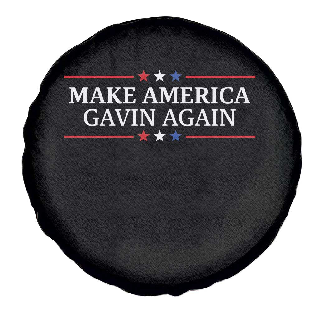 Make America Gavin Again Spare Tire Cover Gavin Newsom Support Stars And Stripes - Wonder Print Shop