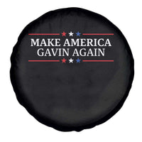 Make America Gavin Again Spare Tire Cover Gavin Newsom Support Stars And Stripes - Wonder Print Shop