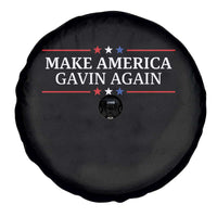 Make America Gavin Again Spare Tire Cover Gavin Newsom Support Stars And Stripes - Wonder Print Shop