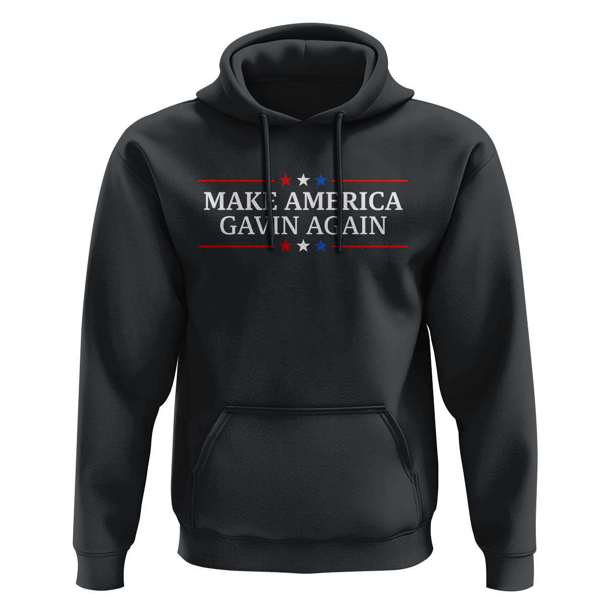 Make America Gavin Again Hoodie Gavin Newsom Support Stars And Stripes - Wonder Print Shop