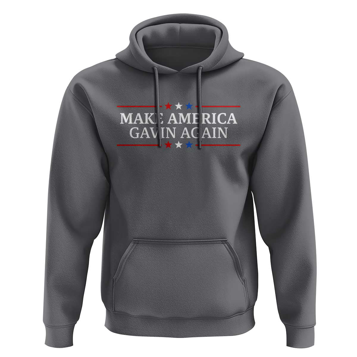 Make America Gavin Again Hoodie Gavin Newsom Support Stars And Stripes - Wonder Print Shop