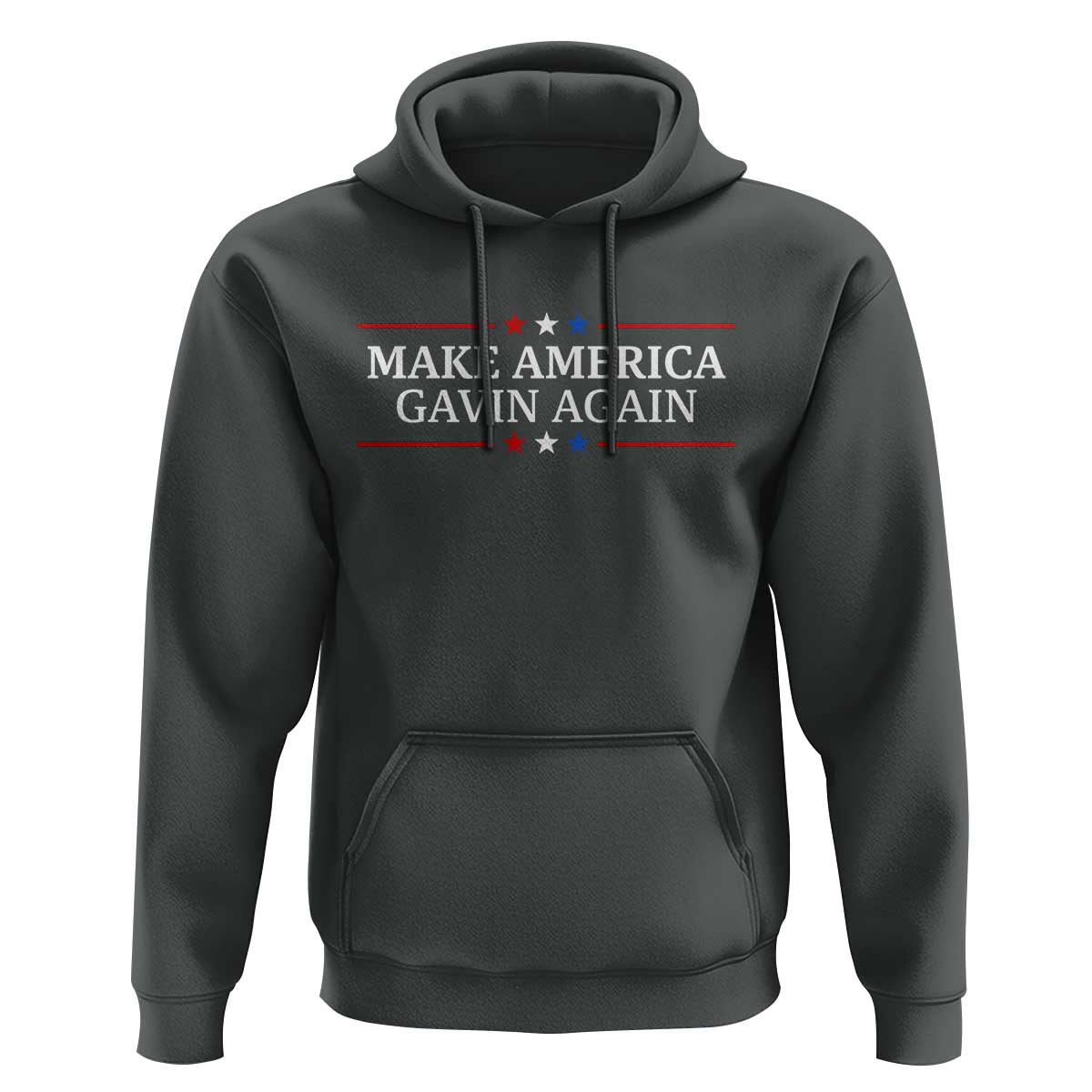 Make America Gavin Again Hoodie Gavin Newsom Support Stars And Stripes - Wonder Print Shop