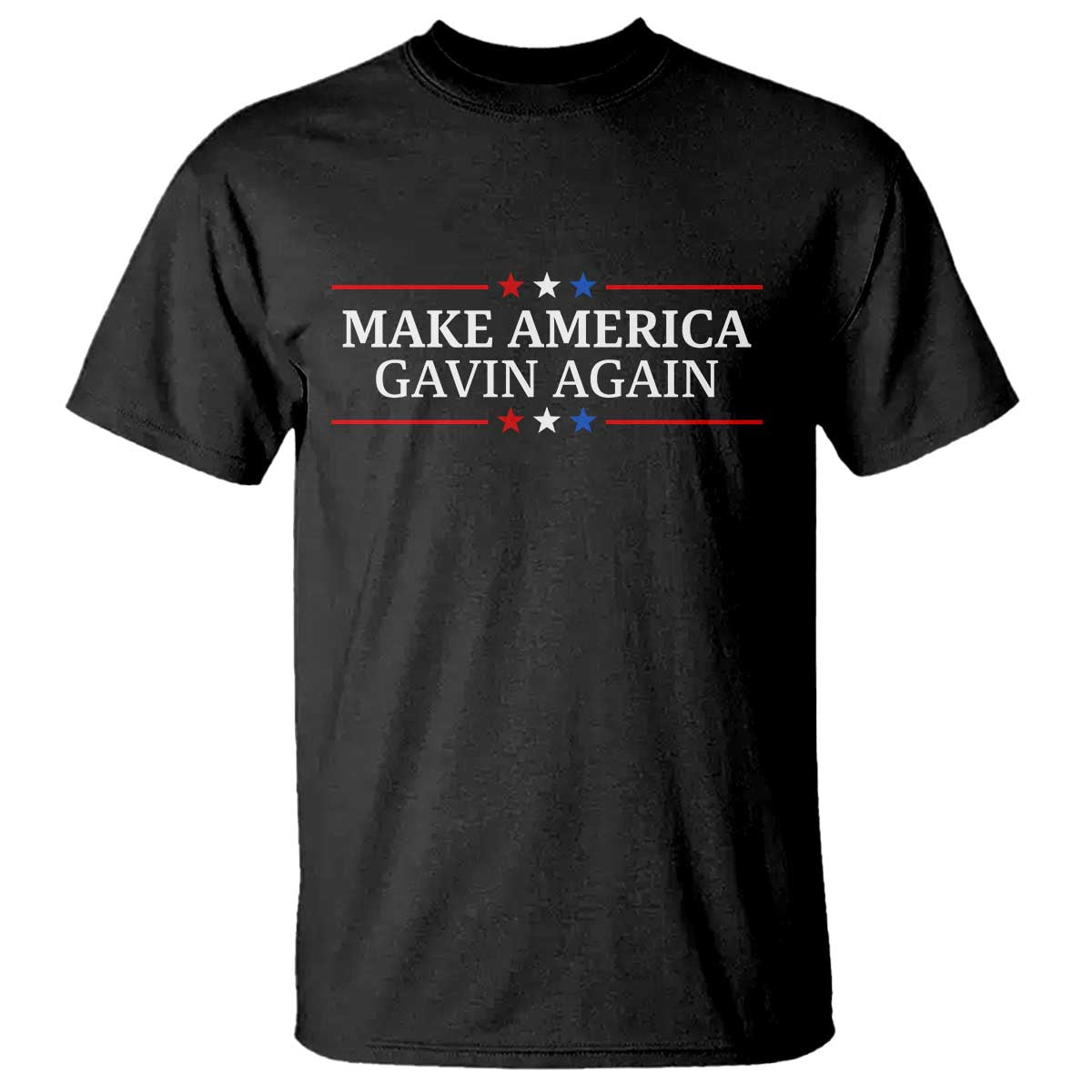 Make America Gavin Again T Shirt Gavin Newsom Support Stars And Stripes - Wonder Print Shop
