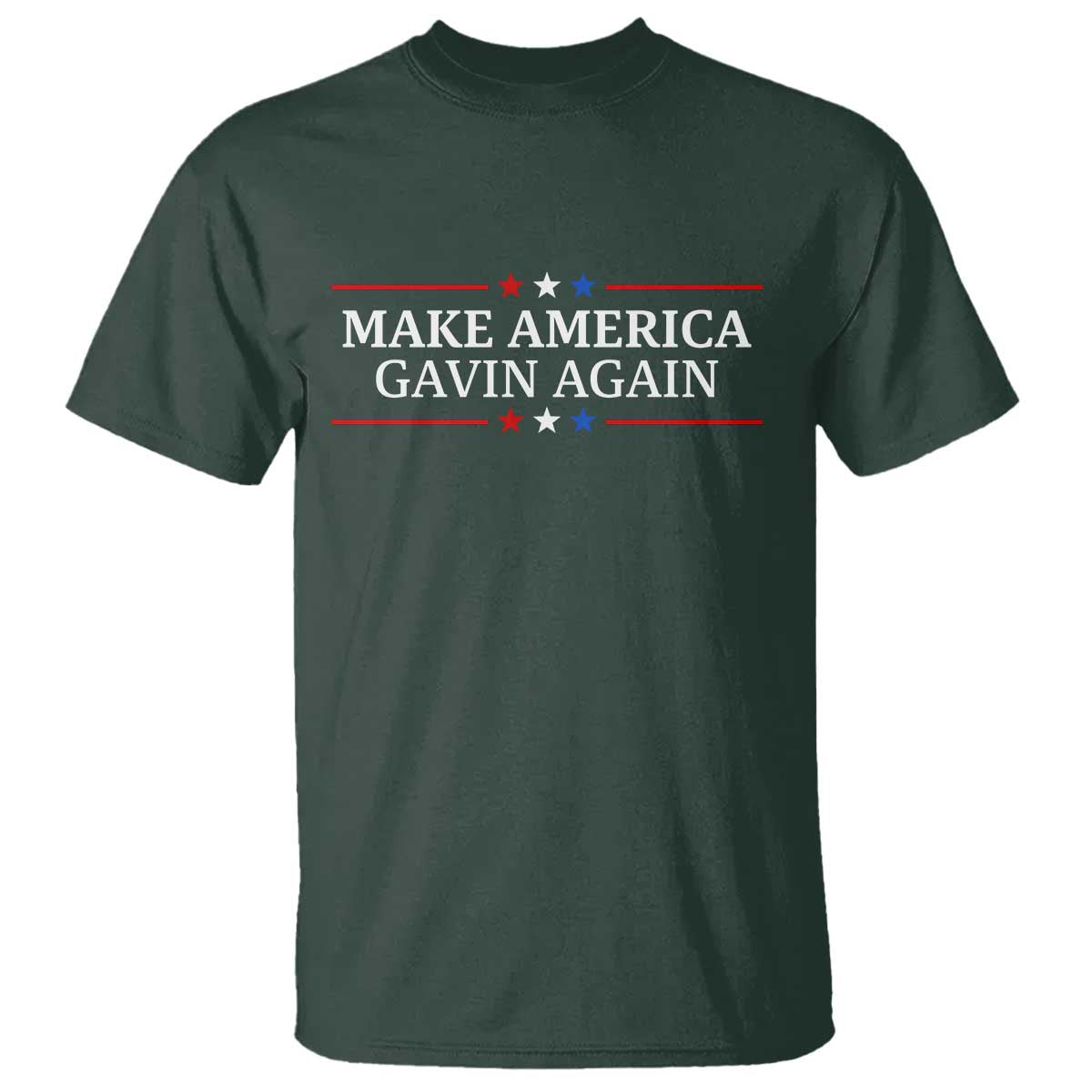 Make America Gavin Again T Shirt Gavin Newsom Support Stars And Stripes - Wonder Print Shop