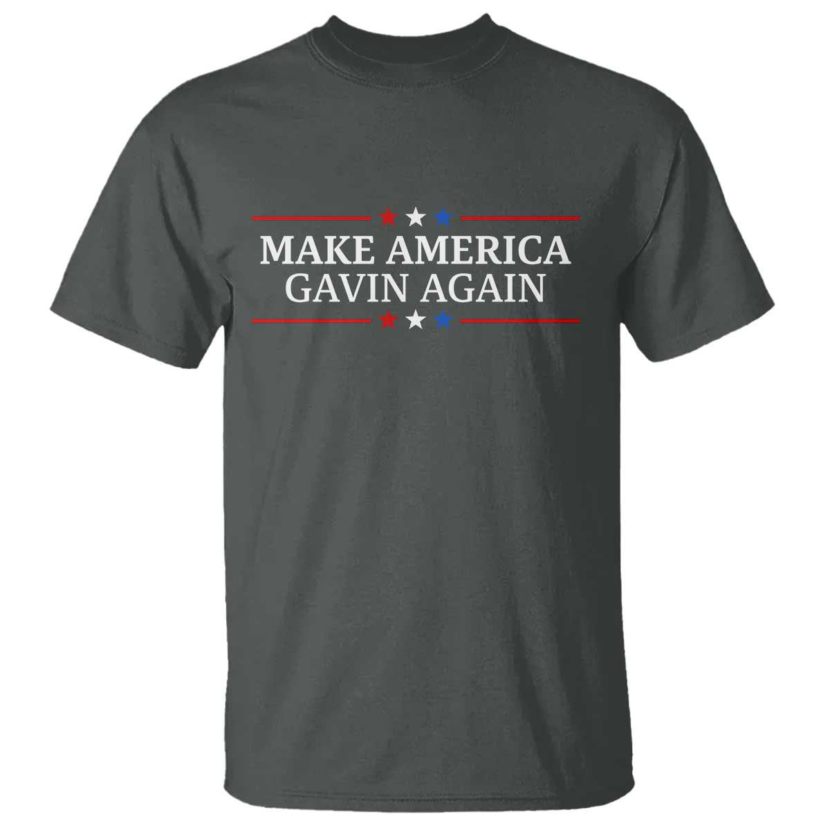 Make America Gavin Again T Shirt Gavin Newsom Support Stars And Stripes - Wonder Print Shop