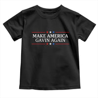 Make America Gavin Again Toddler T Shirt Gavin Newsom Support Stars And Stripes - Wonder Print Shop