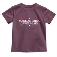 Make America Gavin Again Toddler T Shirt Gavin Newsom Support Stars And Stripes - Wonder Print Shop
