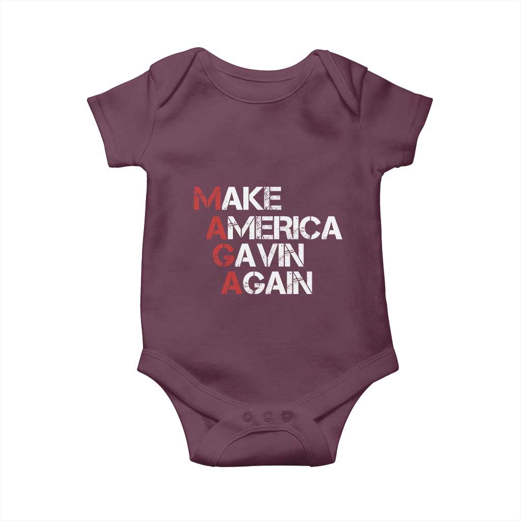 Make America Gavin Again Baby Onesie Gavin Newsom Support - Wonder Print Shop