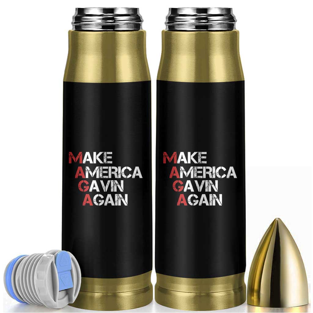 Make America Gavin Again Bullet Tumbler Gavin Newsom Support - Wonder Print Shop