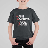 Make America Gavin Again T Shirt For Kid Gavin Newsom Support - Wonder Print Shop