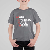 Make America Gavin Again T Shirt For Kid Gavin Newsom Support - Wonder Print Shop