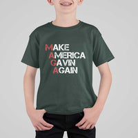 Make America Gavin Again T Shirt For Kid Gavin Newsom Support - Wonder Print Shop