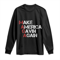 Make America Gavin Again Long Sleeve Shirt Gavin Newsom Support - Wonder Print Shop
