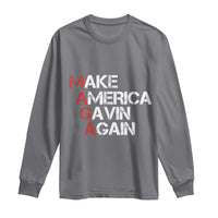 Make America Gavin Again Long Sleeve Shirt Gavin Newsom Support - Wonder Print Shop