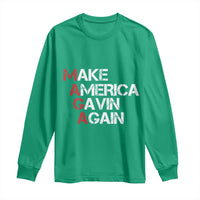Make America Gavin Again Long Sleeve Shirt Gavin Newsom Support - Wonder Print Shop