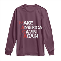 Make America Gavin Again Long Sleeve Shirt Gavin Newsom Support - Wonder Print Shop