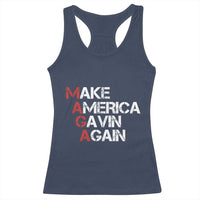 Make America Gavin Again Racerback Tank Top Gavin Newsom Support - Wonder Print Shop