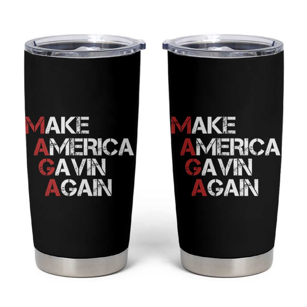 Make America Gavin Again Tumbler Cup Gavin Newsom Support - Wonder Print Shop