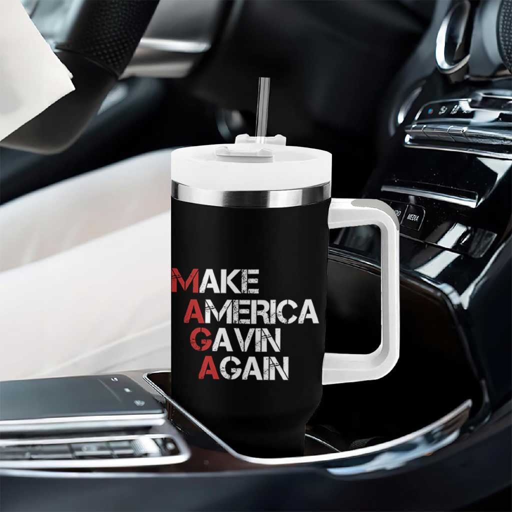 Make America Gavin Again Tumbler With Handle Gavin Newsom Support - Wonder Print Shop