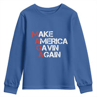 Make America Gavin Again Youth Sweatshirt Gavin Newsom Support - Wonder Print Shop