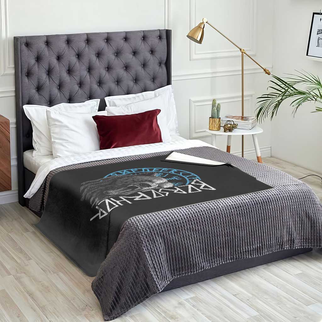 Viking Berserker Bear Warrior Odin Runes Nordic Compass Throw Blanket - Wonder Print Shop