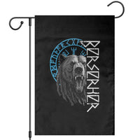 Viking Berserker Bear Warrior Odin Runes Nordic Compass Garden Flag - Wonder Print Shop