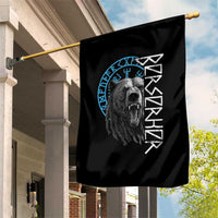 Viking Berserker Bear Warrior Odin Runes Nordic Compass Garden Flag - Wonder Print Shop