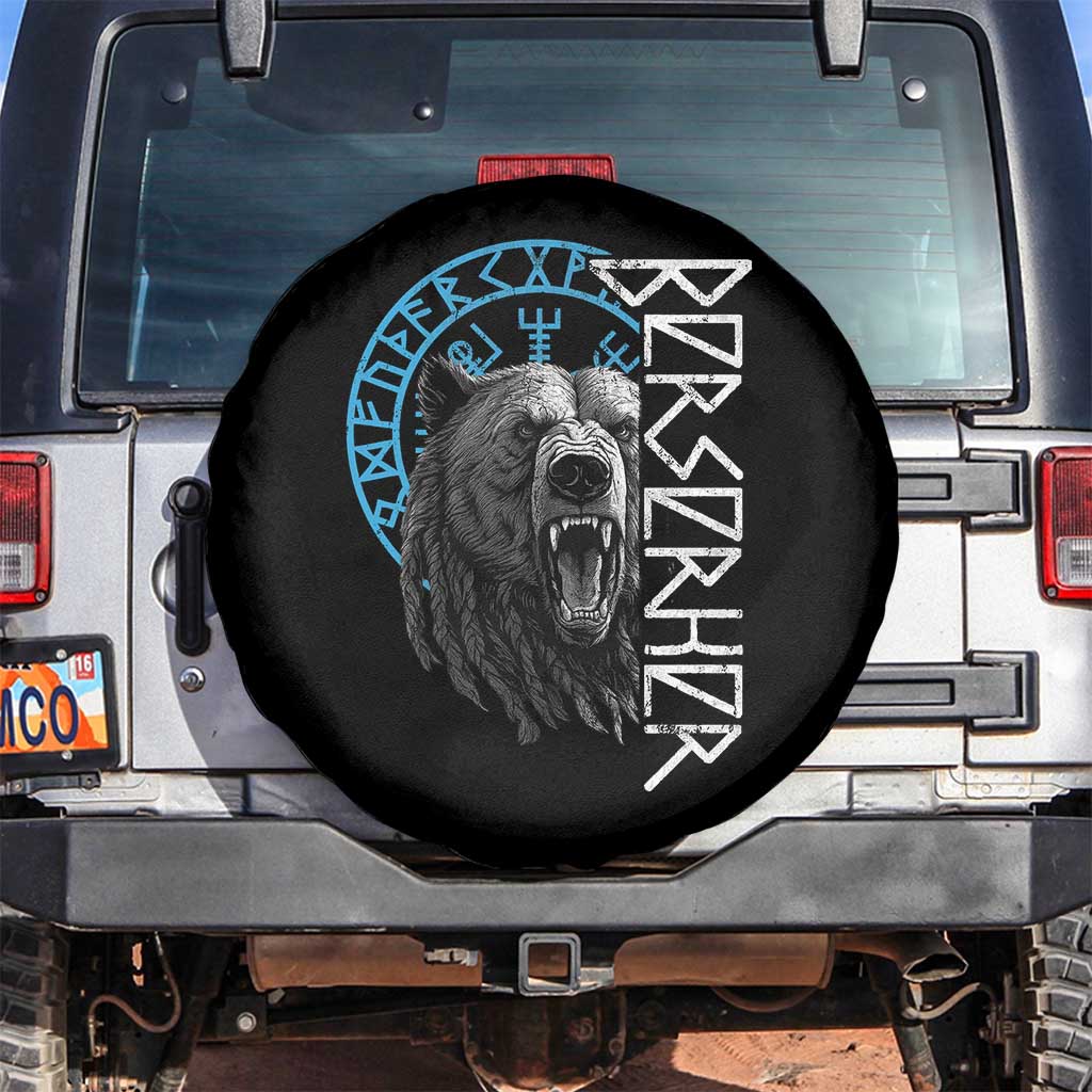 Viking Berserker Bear Warrior Odin Runes Nordic Compass Spare Tire Cover - Wonder Print Shop