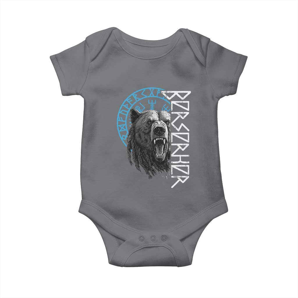 Viking Berserker Bear Warrior Odin Runes Nordic Compass Baby Onesie - Wonder Print Shop