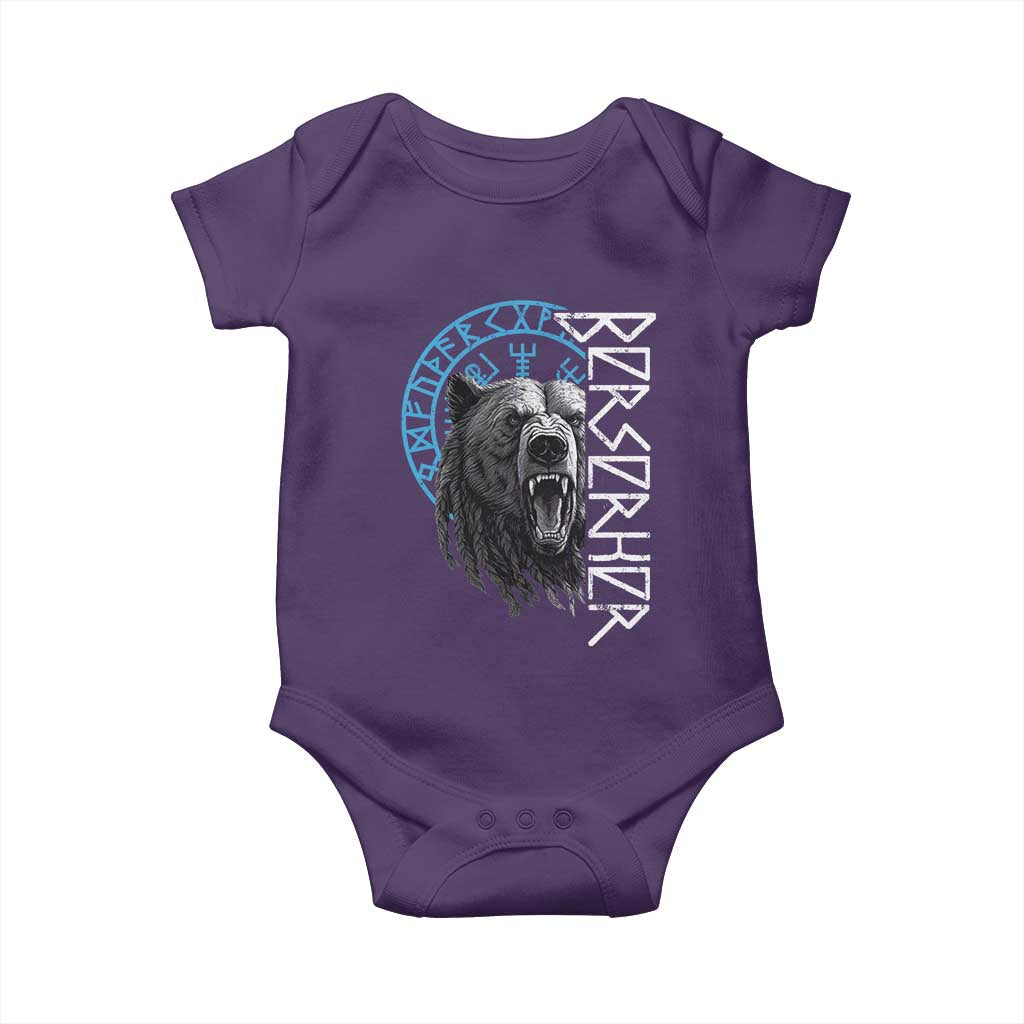 Viking Berserker Bear Warrior Odin Runes Nordic Compass Baby Onesie - Wonder Print Shop