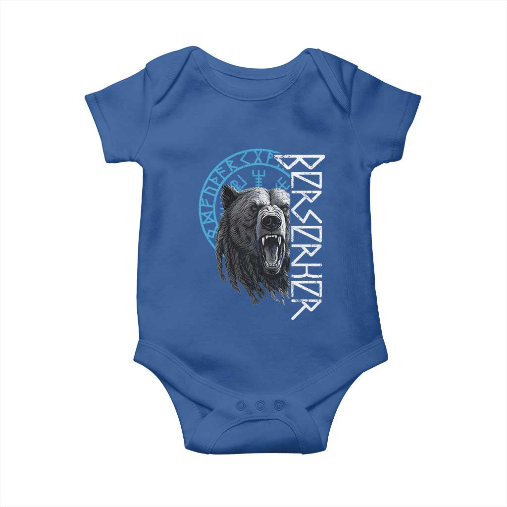Viking Berserker Bear Warrior Odin Runes Nordic Compass Baby Onesie - Wonder Print Shop