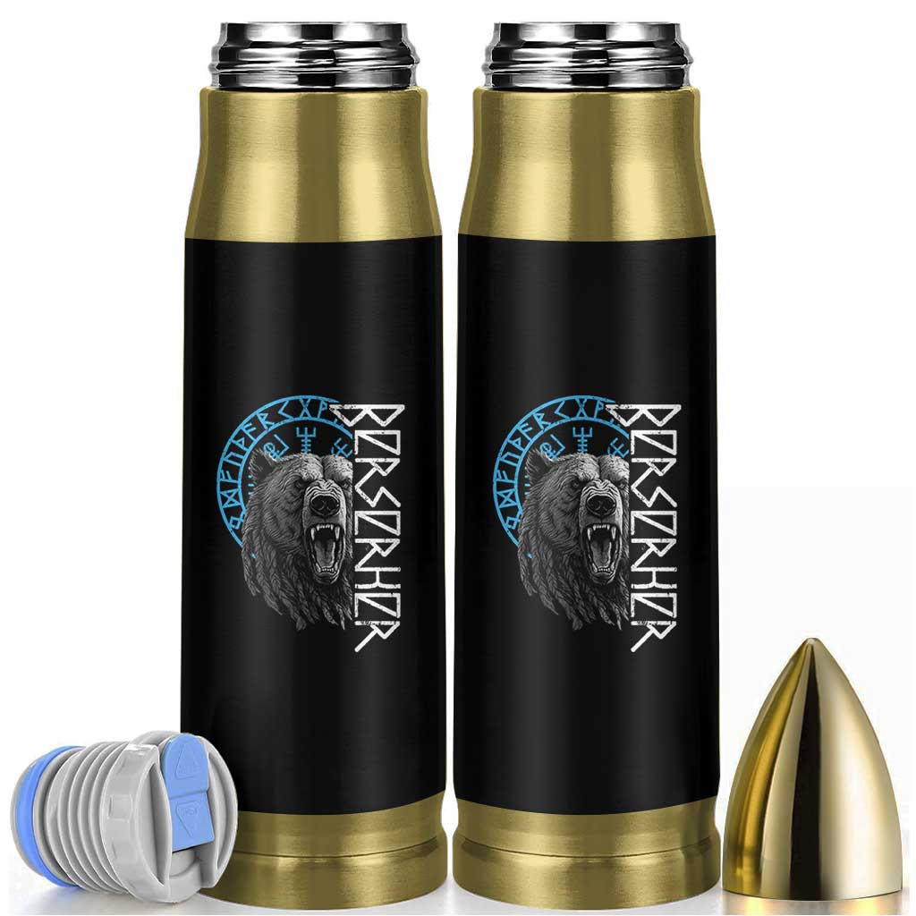 Viking Berserker Bear Warrior Odin Runes Nordic Compass Bullet Tumbler - Wonder Print Shop