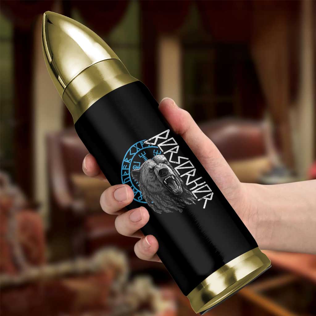 Viking Berserker Bear Warrior Odin Runes Nordic Compass Bullet Tumbler - Wonder Print Shop