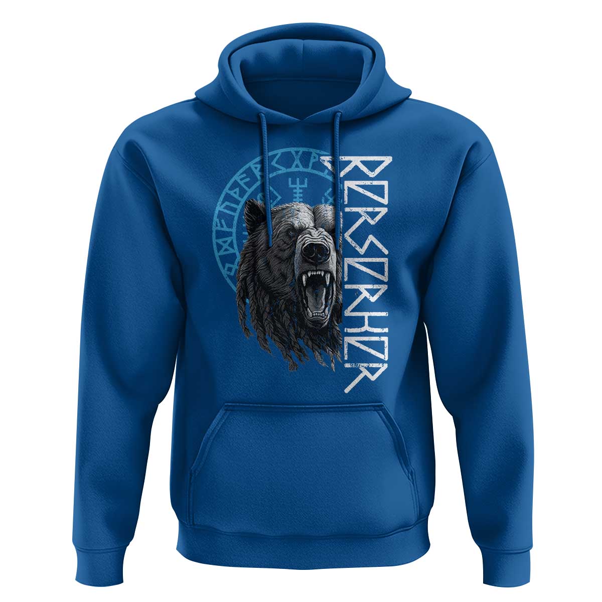 Viking Berserker Bear Warrior Odin Runes Nordic Compass Hoodie - Wonder Print Shop
