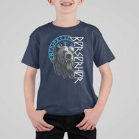 Viking Berserker Bear Warrior Odin Runes Nordic Compass T Shirt For Kid - Wonder Print Shop
