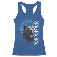 Viking Berserker Bear Warrior Odin Runes Nordic Compass Racerback Tank Top - Wonder Print Shop