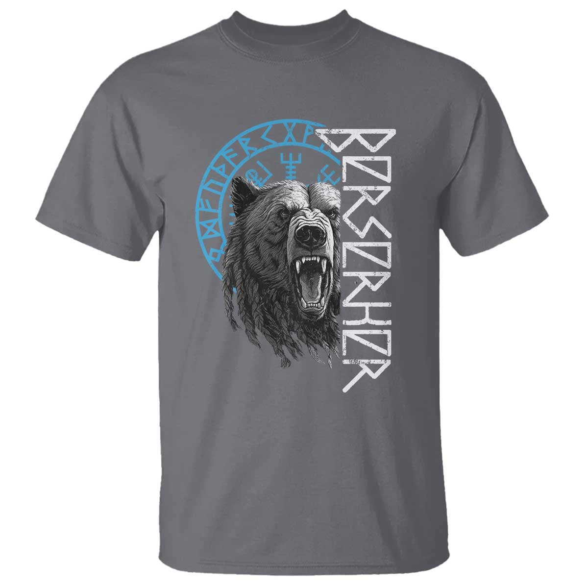 Viking Berserker Bear Warrior Odin Runes Nordic Compass T Shirt - Wonder Print Shop