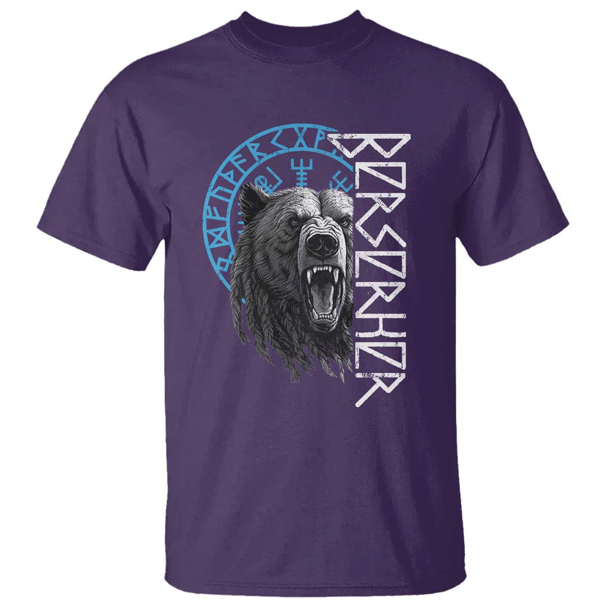 Viking Berserker Bear Warrior Odin Runes Nordic Compass T Shirt - Wonder Print Shop